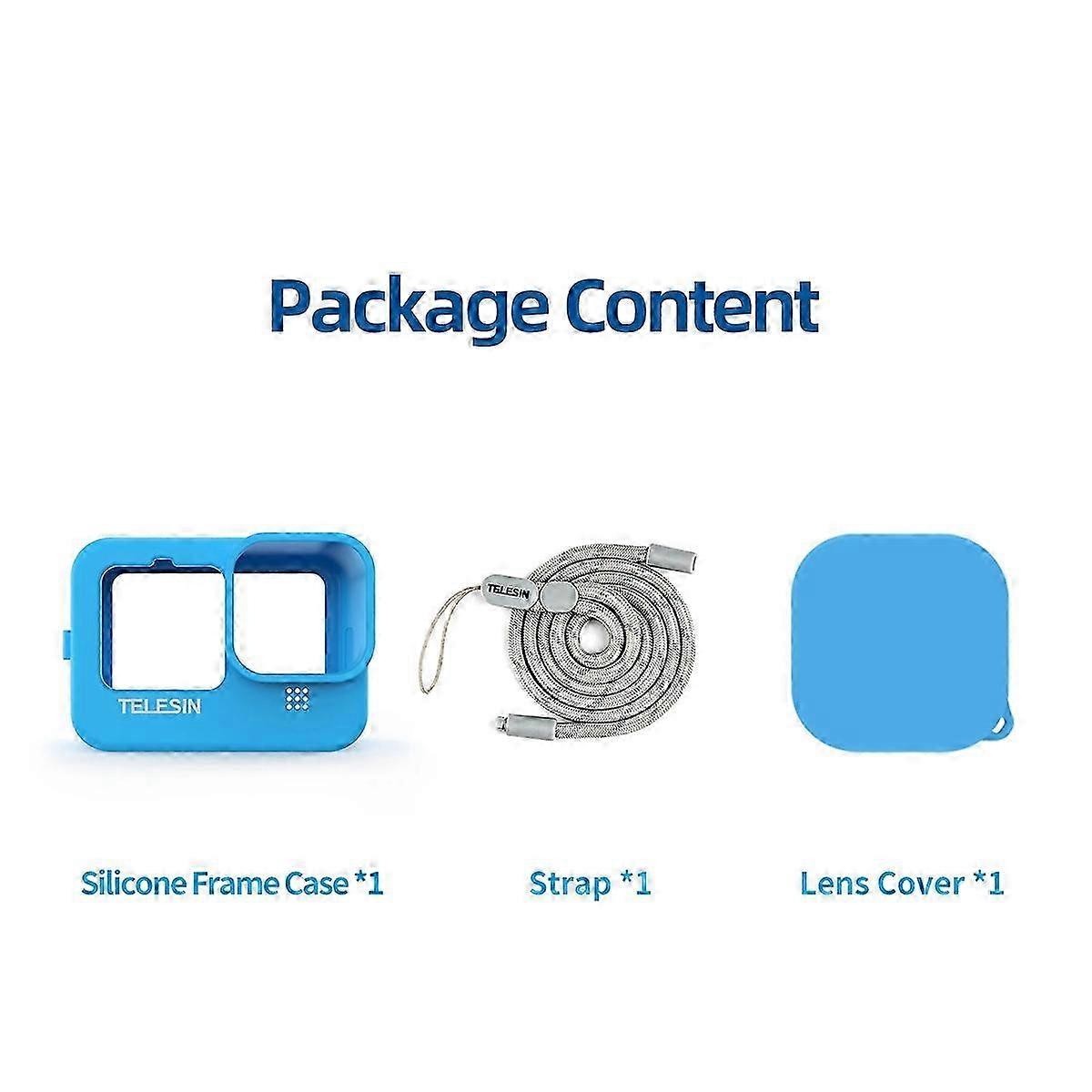Soft Silicone Case for 10 Lens Cap Camera Parts Blue