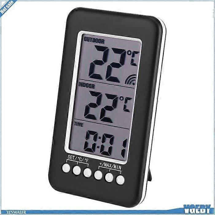 Thermometer - VGEBY - Digital - Indoor/Outdoor - Large Digit Display - Wireless