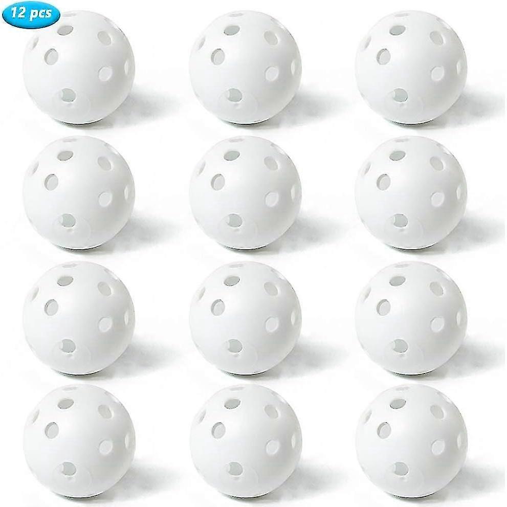 42mm Air Fluid Golf Practice Balls, Plastic Course Training Balls