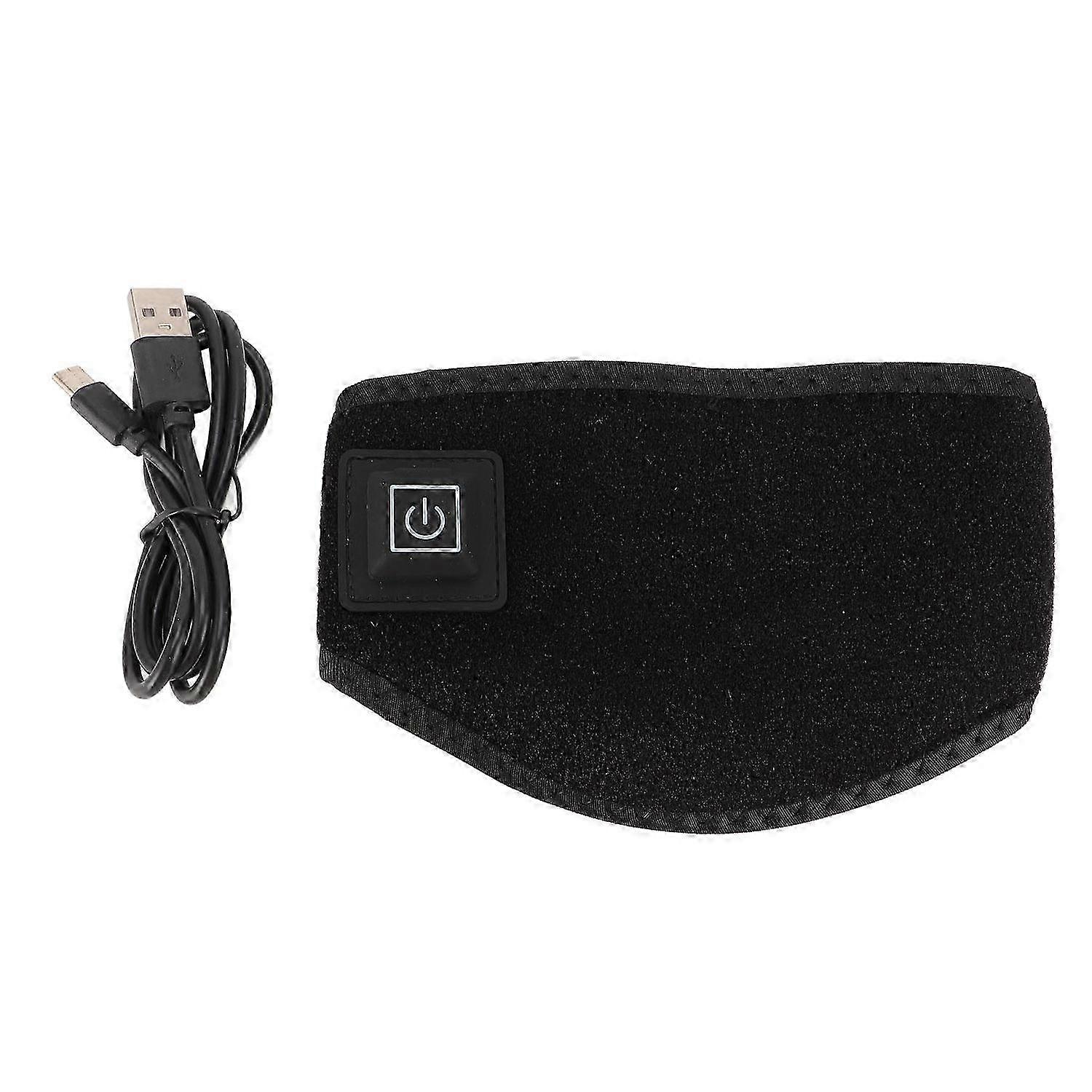 Heating Neck Brace 3 Temperature Adjustable USB Plug Hook and Loop Neck Wearable Heating Pad for Hom