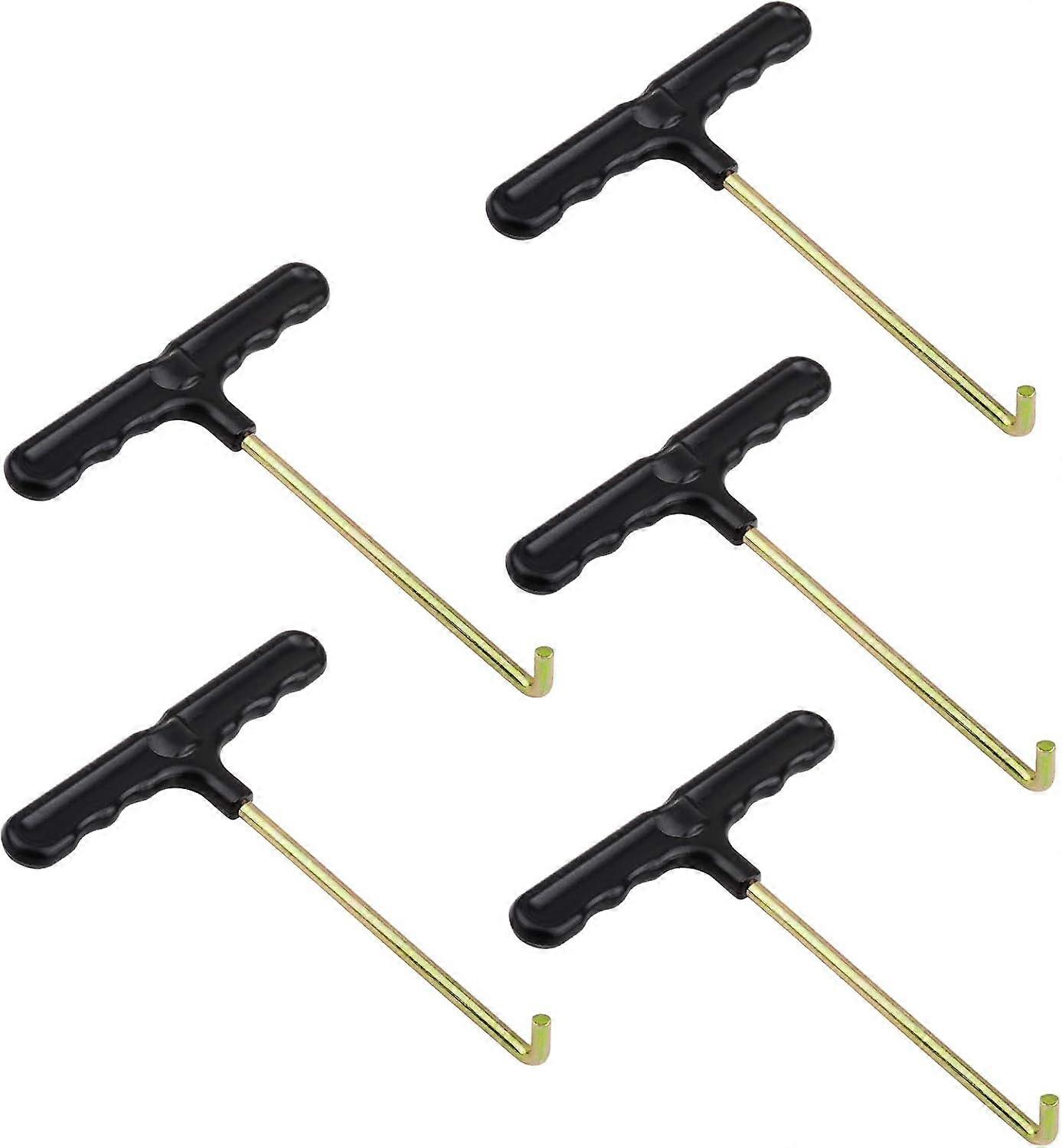 Trampoline Spring Pull Tool - 5 Pieces - Heavy Duty T-Hook - Spring Extension - Hammock Chair Pull Tool