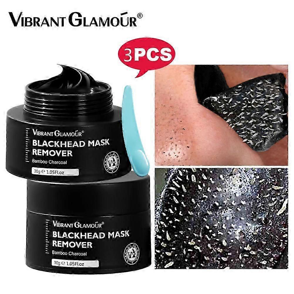 1-3X Μπαμπού Αφαίρεση Κάρβουνου Blackhead Cream Μάσκα Βαθύ Καθαρισμού