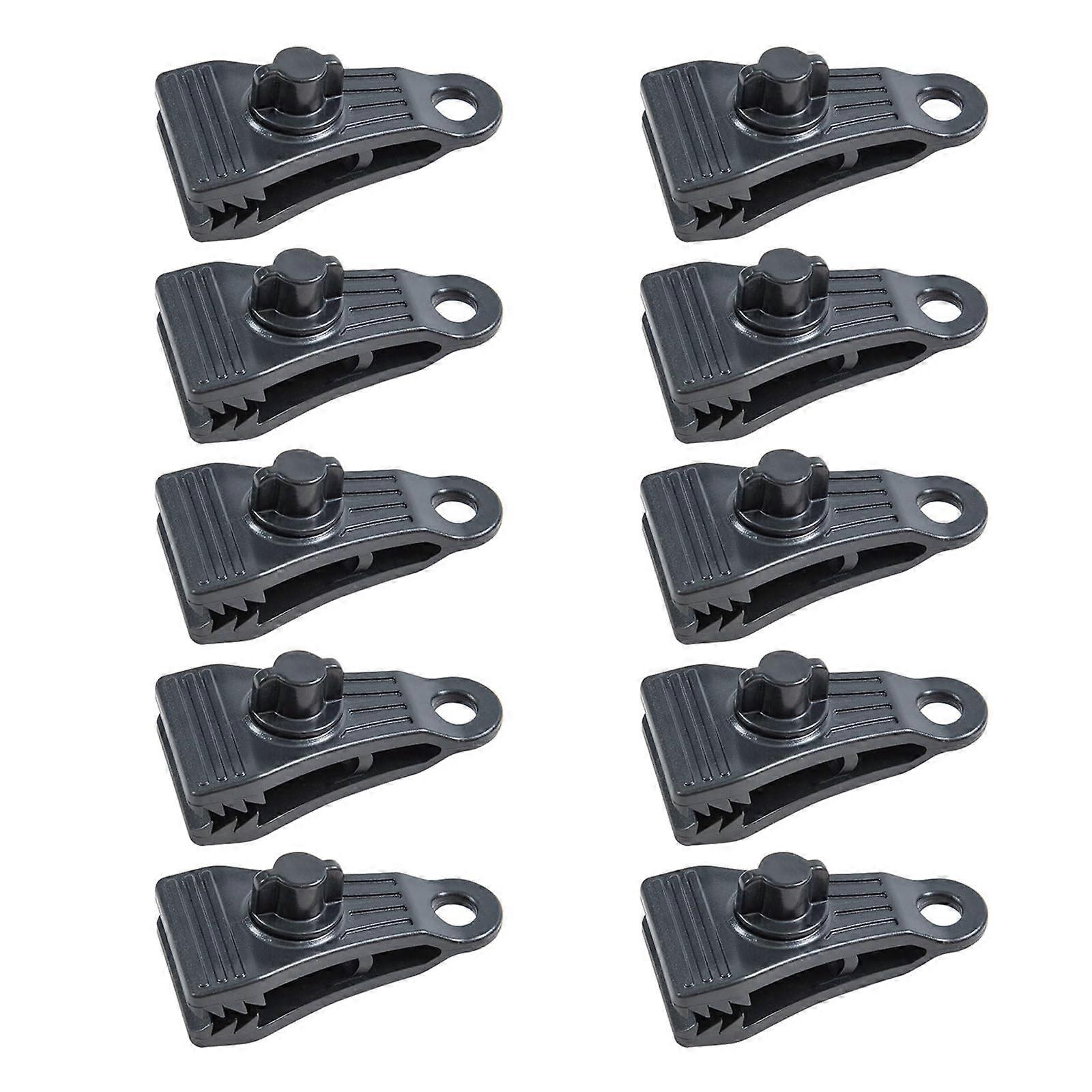 10Pcs Heavy Duty Reusable Tarp Clips with Lock Grip for Tent, Pool Cover, and Outdoor Use - Thumb Screw Fasteners