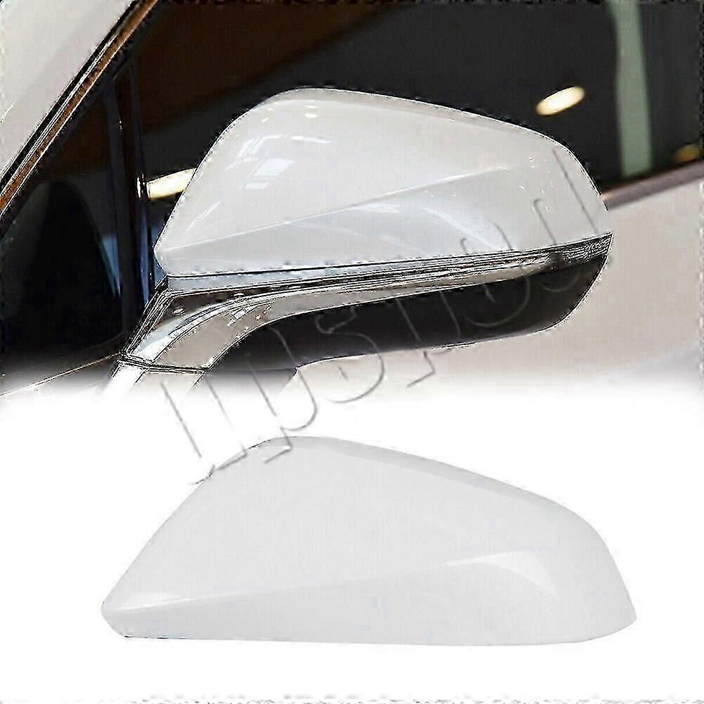 White Left Driver Side Car Rearview Mirror Cap Cover For Lexus NX RX 2015-2021