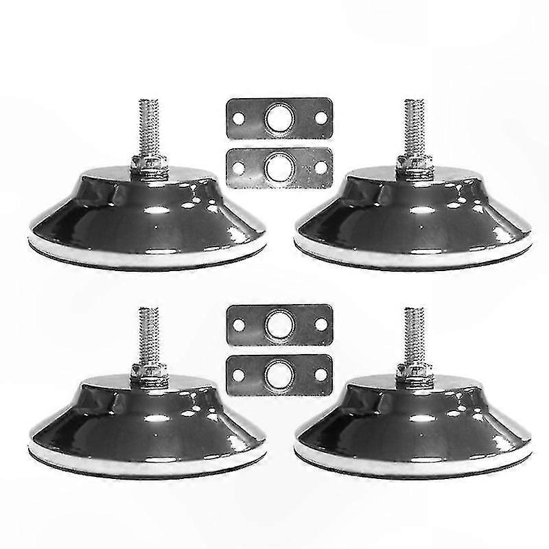 4 Pack Heavy Duty 5 Inch Metal Table Leg Levelers for Game and Pool Tables