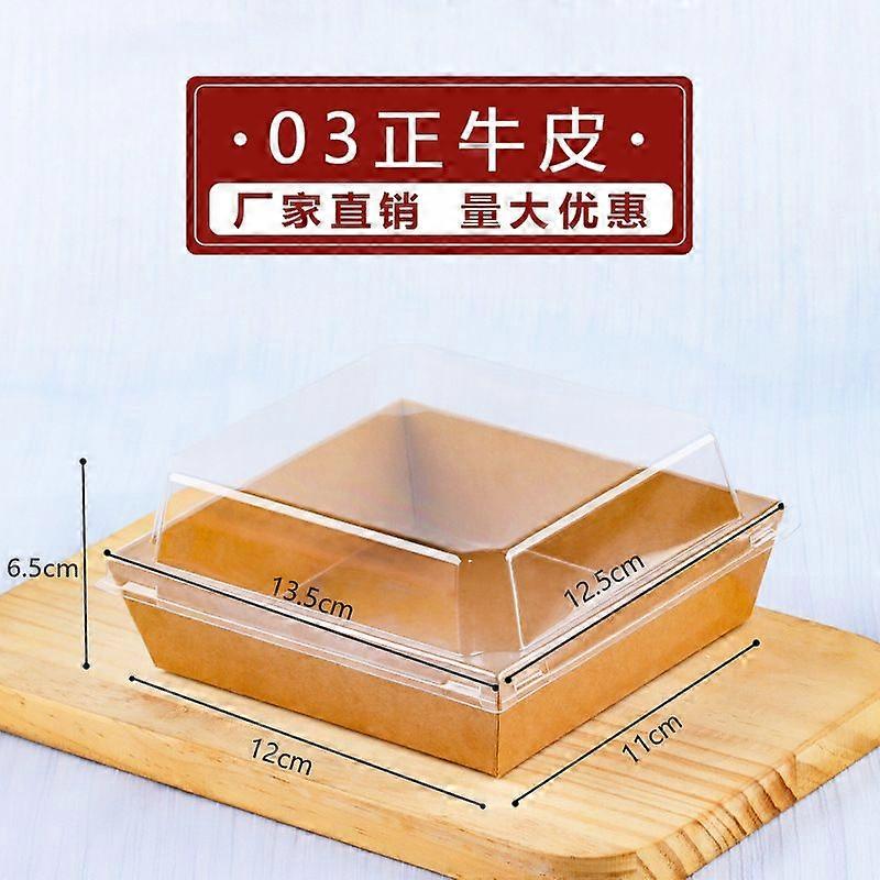 100pcs Disposable Cake Container: Sandwich Box With Clear Lid For Mini Cakes Muffins Cookies Pastries 12x11x6.5cm Square Cookie Containers