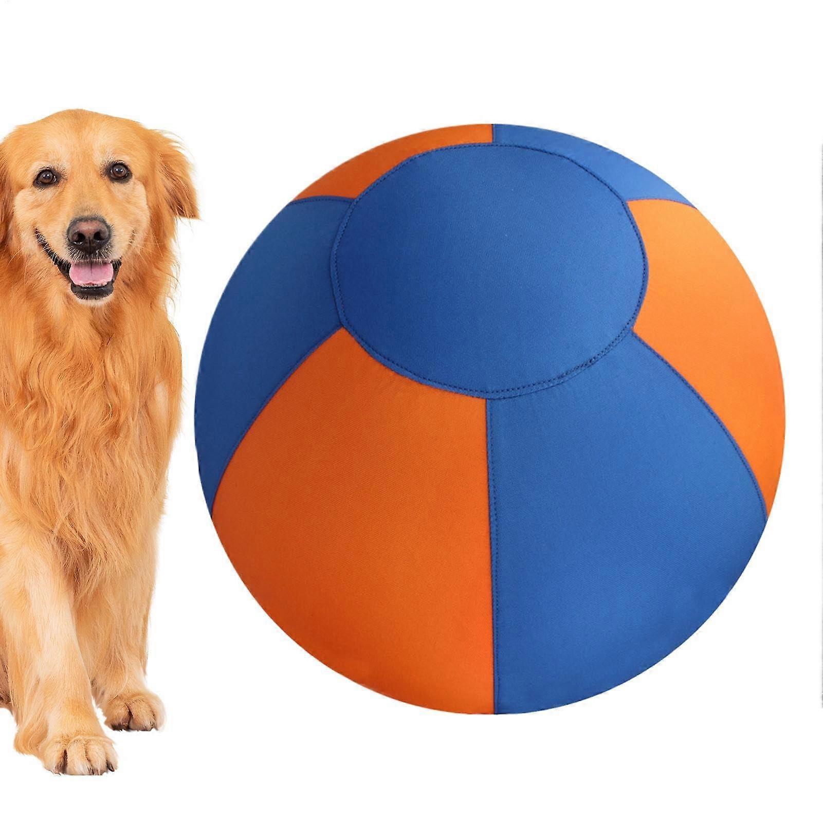 Dog Ball Interactive Toy, Inflatable Chew Ball For Teeth Grinding, Enrichment For Fetch And Walking, Dog Supplies