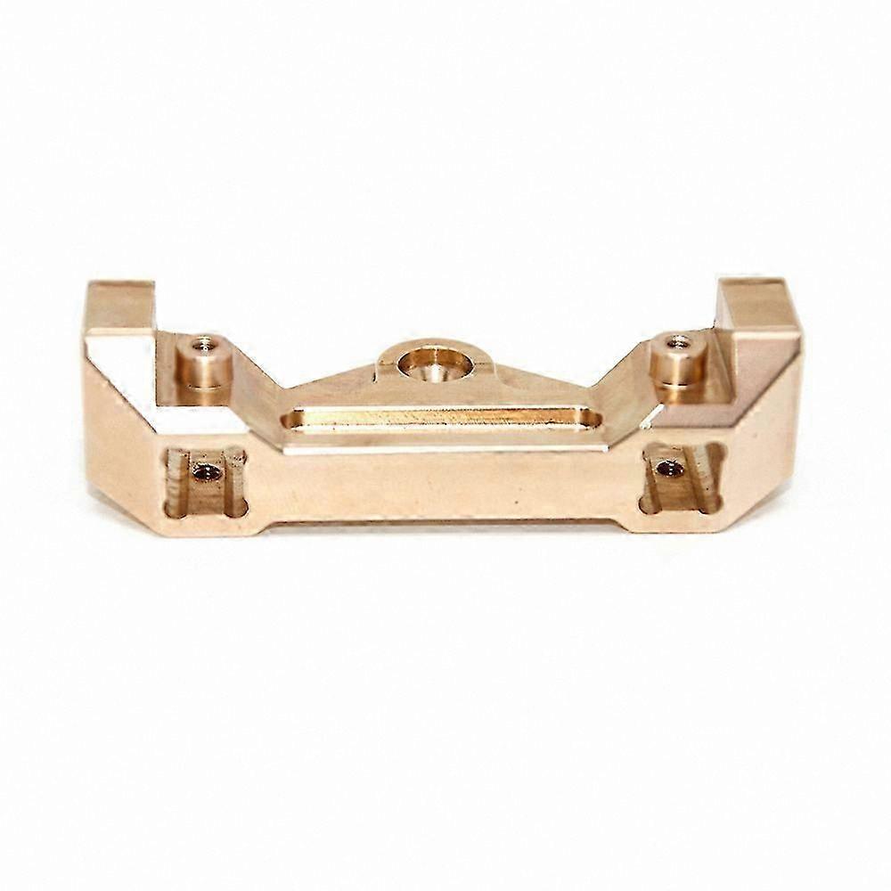 Metallic Front Bumper Mount for 1/10 and 1/8 Scale RC Crawler Vehicles - Durable Brass Upgrade Component