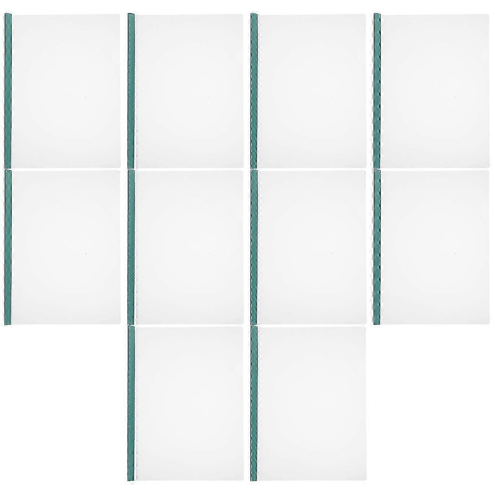 10pcs Report Covers With Sliding Bar Plastic Document Folders File Lever Clips Resume Covers