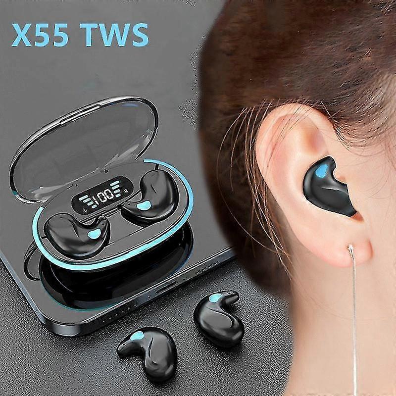 Mini Bluetooth 5.3 Wireless Earbuds with Mic, Invisible Sleep Headphones, Noise Reduction, HiFi Stereo Sound, Comfortable Fit