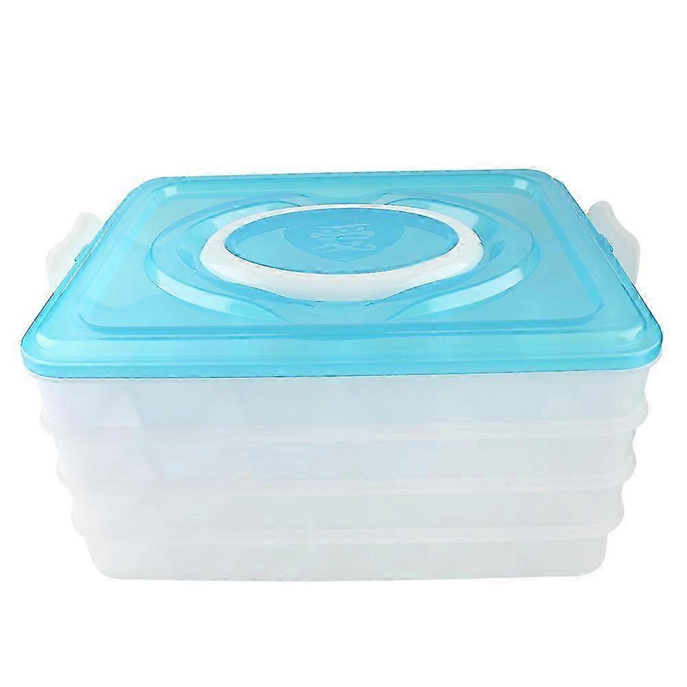 Four-Layer Dumpling Box - Plastic Storage Container for Kitchen Use 2025
