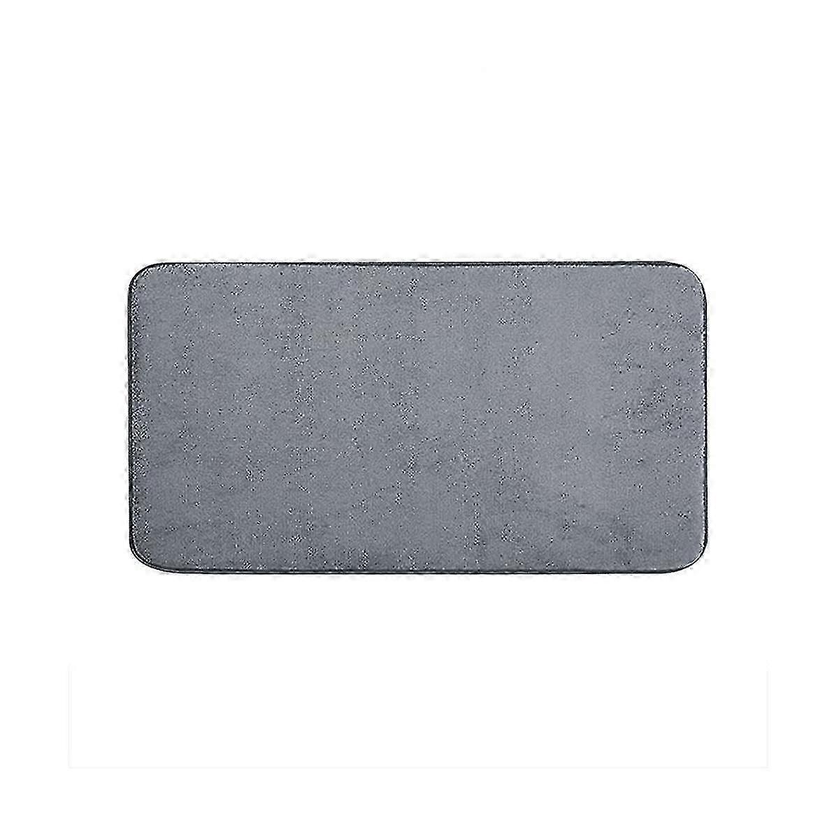 Pure Color Thickened Memory Foam Flannel Carpet Bathroom Door Mat Absorbent Mat Toilet Non- Mat