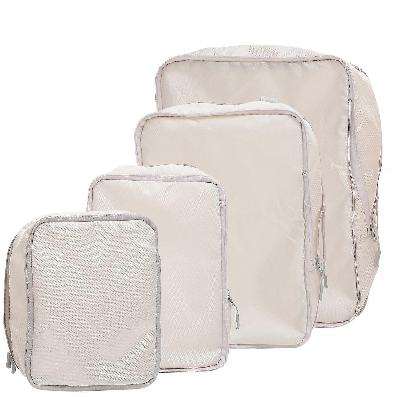 4Pcs Compression Packing Cubes Suitcase Organizer Bags for Storage Use