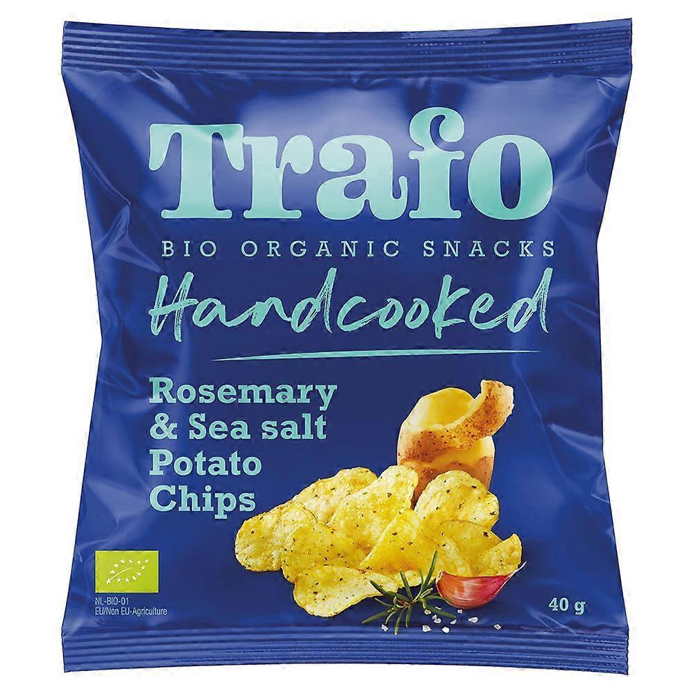 Batatas Fritas de Alecrim e Sal do Himalaia Orgânicas Trafo 40g - Pacote com 15