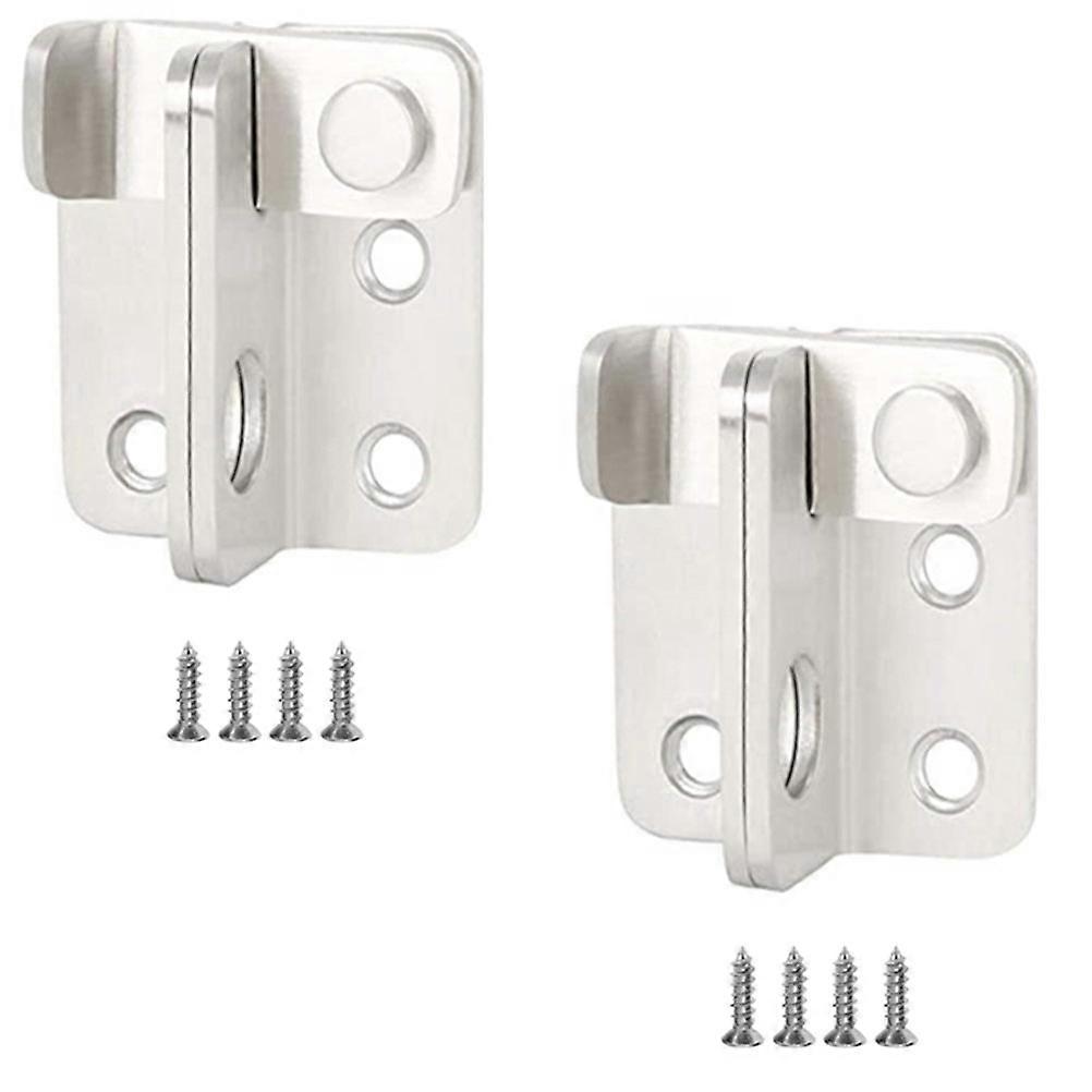 Safety Door Lock Stainless Steel Sliding Gate Latch 4Sets