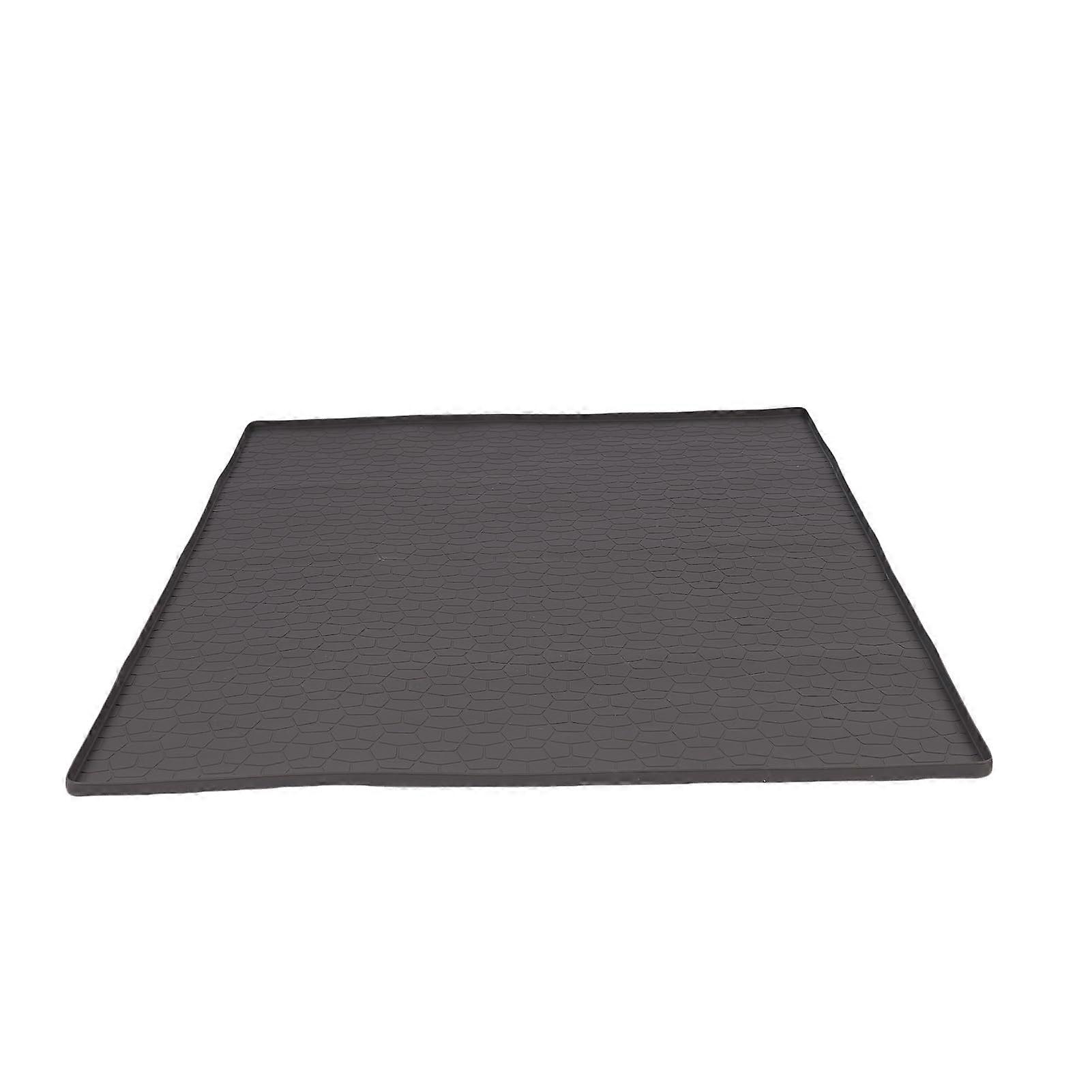 Thick Silicone Cat Litter Mat NonSlip With Raised Edge, Comfortable Walking, Versatile Cat Feeding Mat