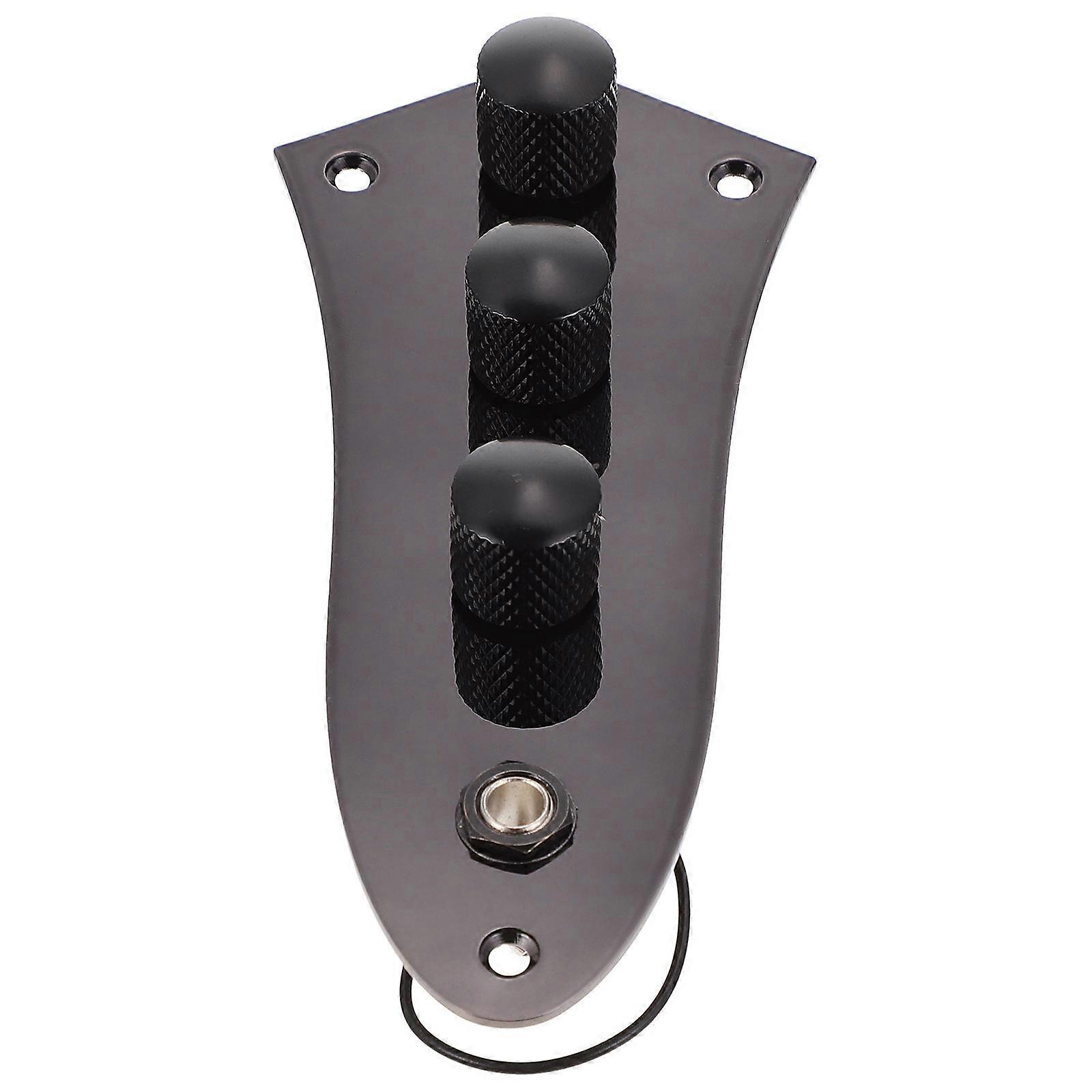 Bass Potentiometer Shifter for Electric Bass Instrument Maintenance Metal Black Circuit Control 1 Set