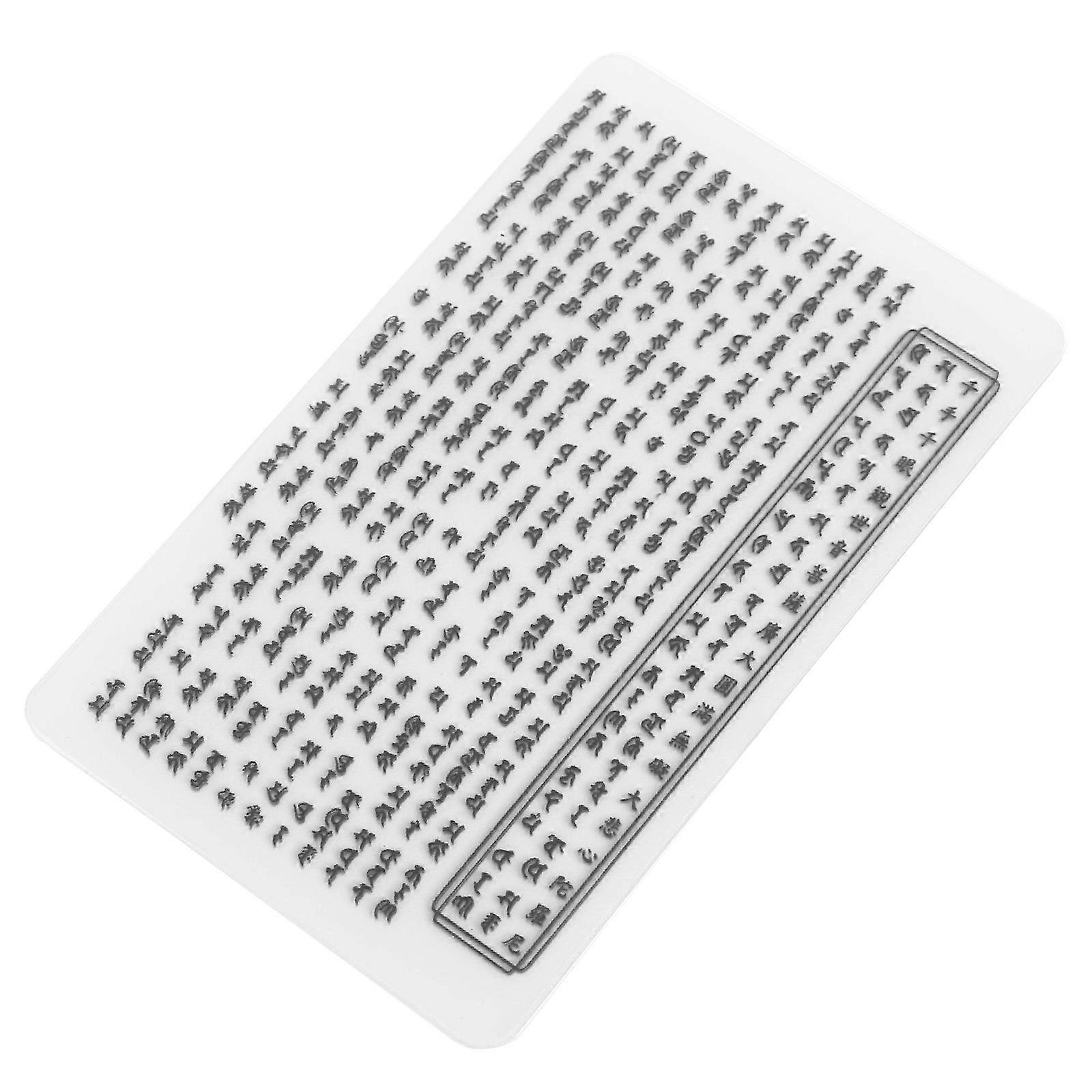 Feng Shui Card Transparent Buddhist Amulet Card for Home Protection 5Pcs