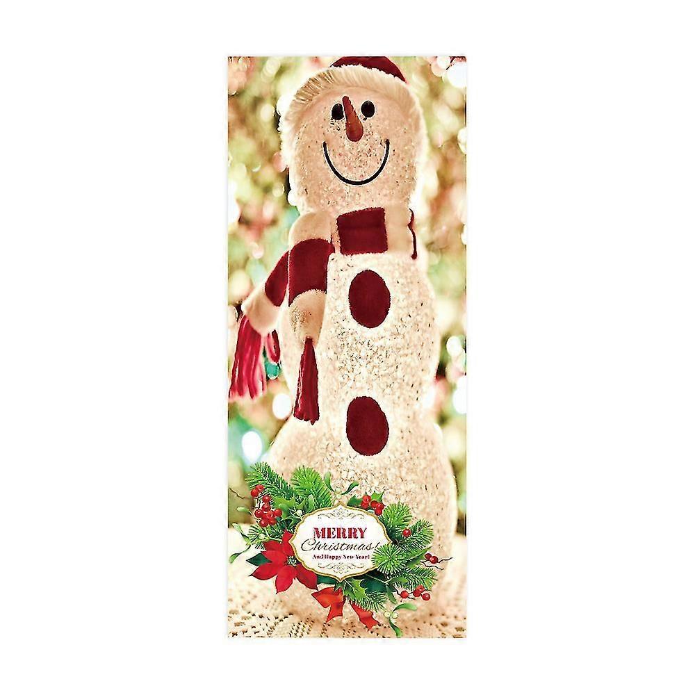(K)Christmas door stickers Simulated Christmas tree stickers Festive party decoration wallpaper wal