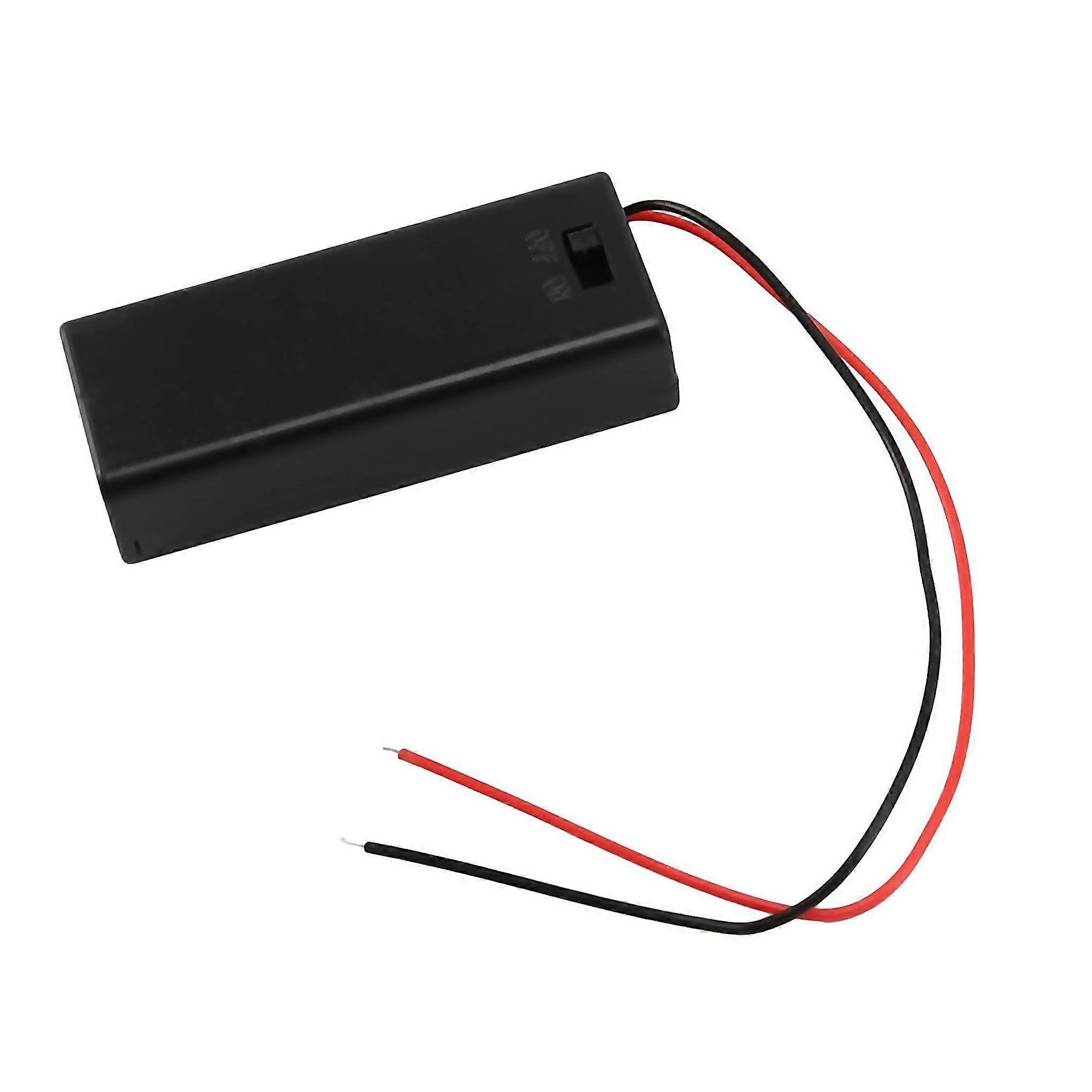 For 2 X 2 X Aaa 3 V Battery Holder Case Box Wire On Off Switch M Cover