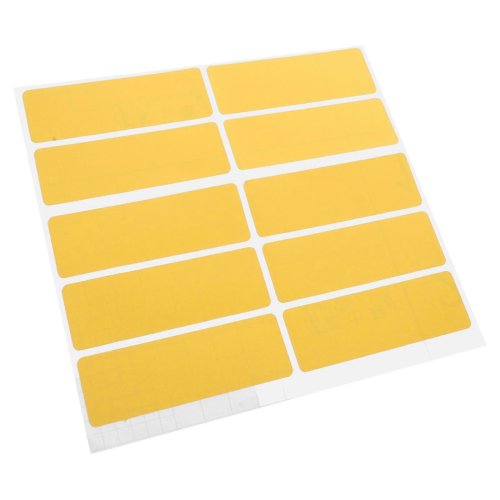 Yellow Self Adhesive Location Stickers for Desk Marking with 10Pcs for Craft