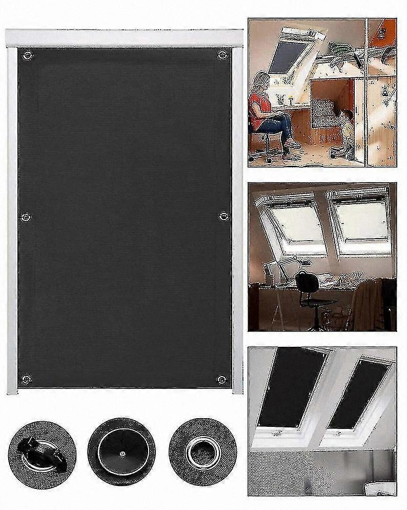 Blackout Window Shade with 7 Suction Cups for Easy Travel Use