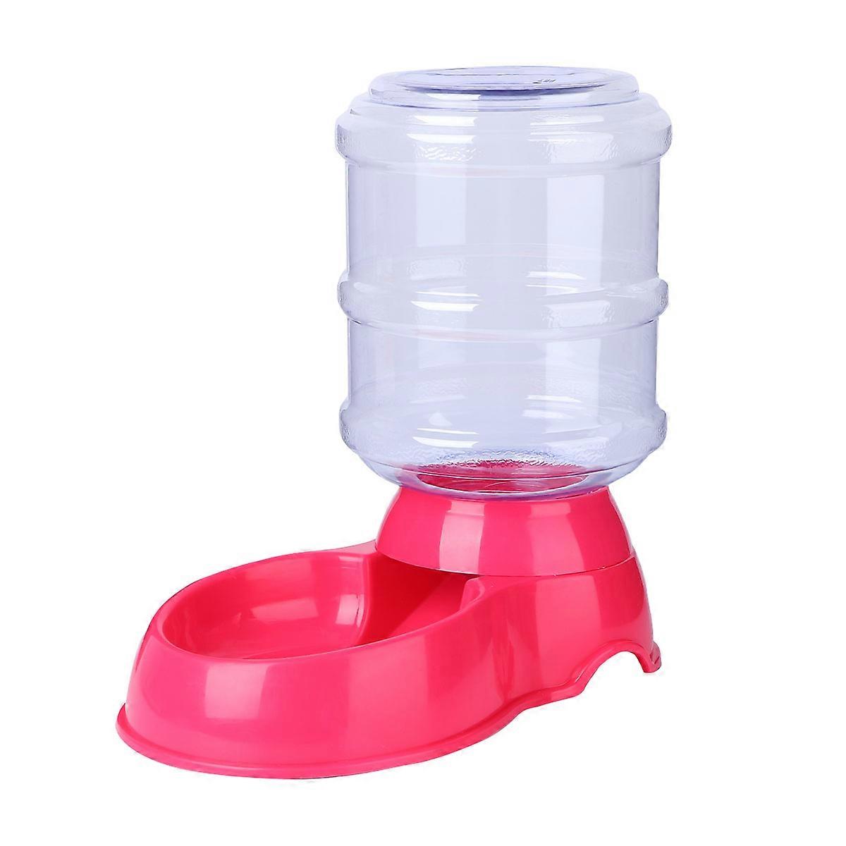 Pet Cat Automatic Feeding Device Food Bowl for Feeding 3.5L Pink