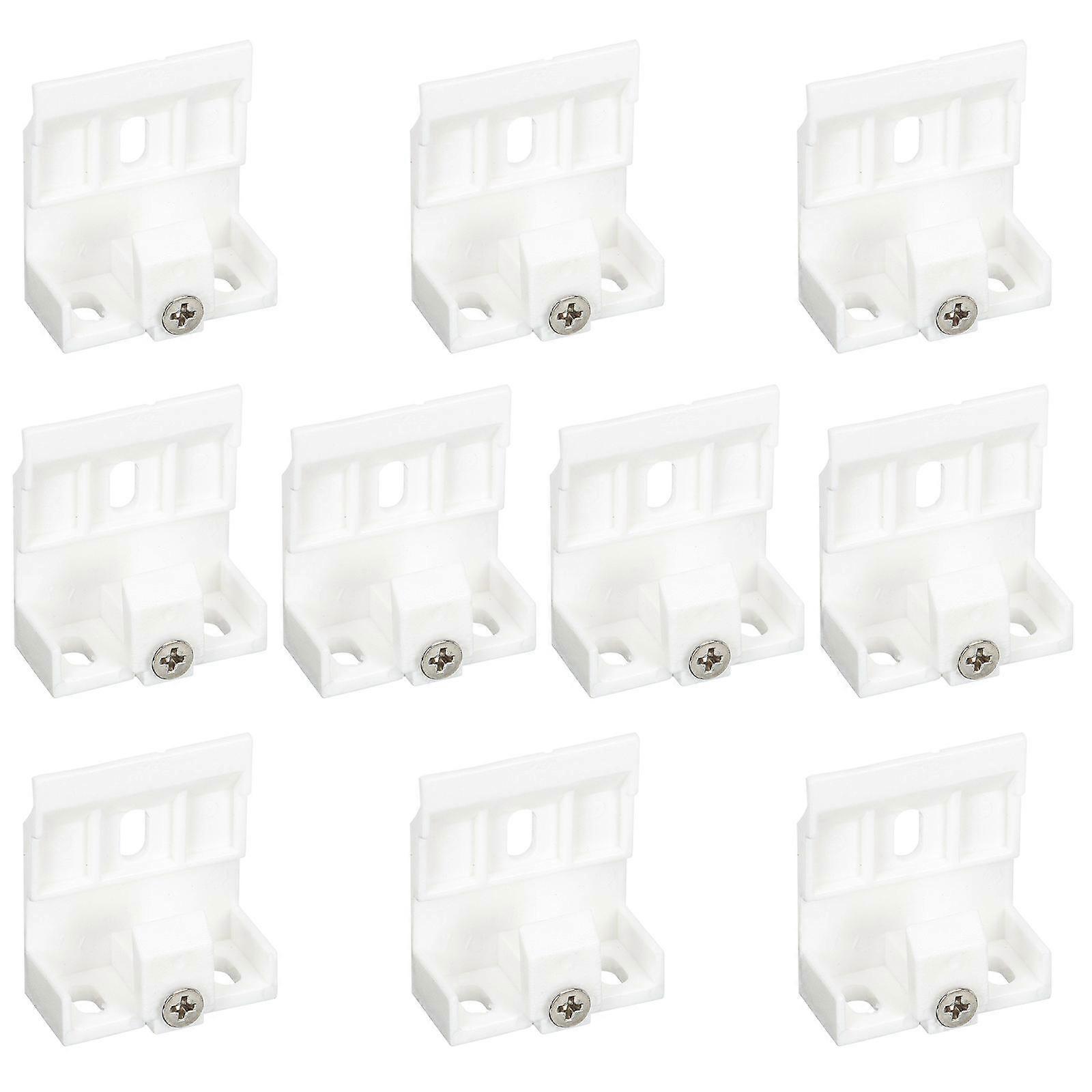 Drapery Curtain Holder for Wall Mount Clips Plastic 40Pcs White
