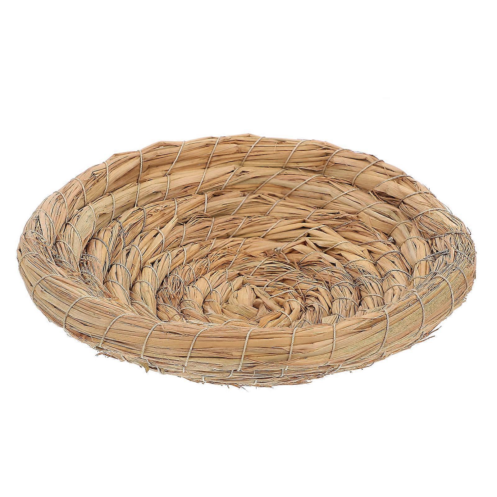 Handmade Craft Straw Bird Nest for Birds Use Perfect Parrot Home
