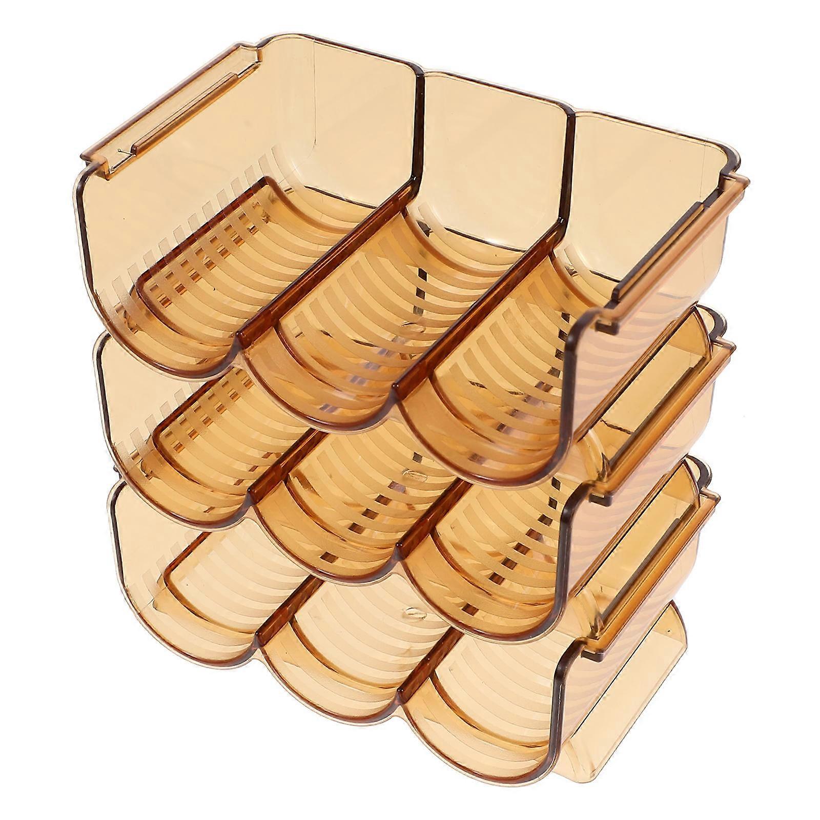 Lipstick Storage Box Delicate Lipstick Rack for Storage 5Sets Orange Stackable Organizer