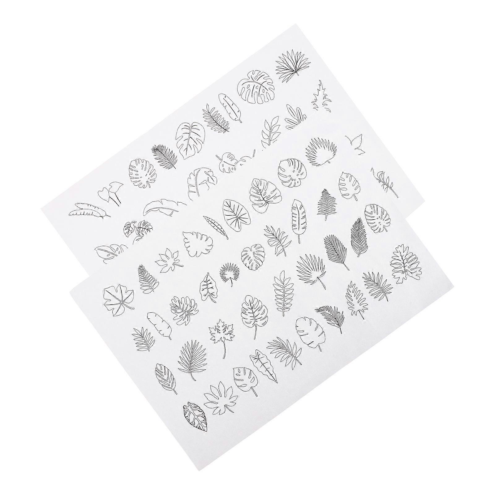 4 Sheets Water Soluble Stabilizing Embroidery Templates For Adults Crafting Projects Assorted Color