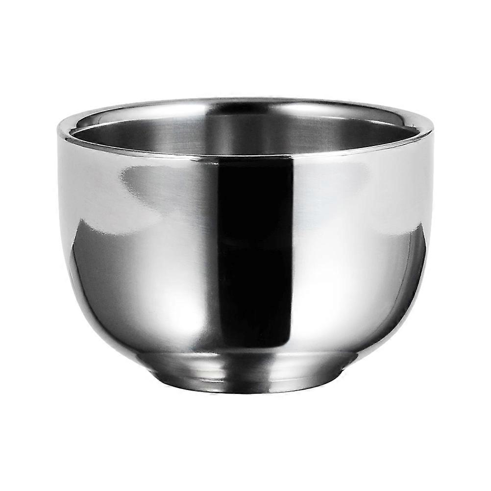 Shaving Soap Bowl Stainless Steel for Men 3Pcs Practical Foaming Bowls