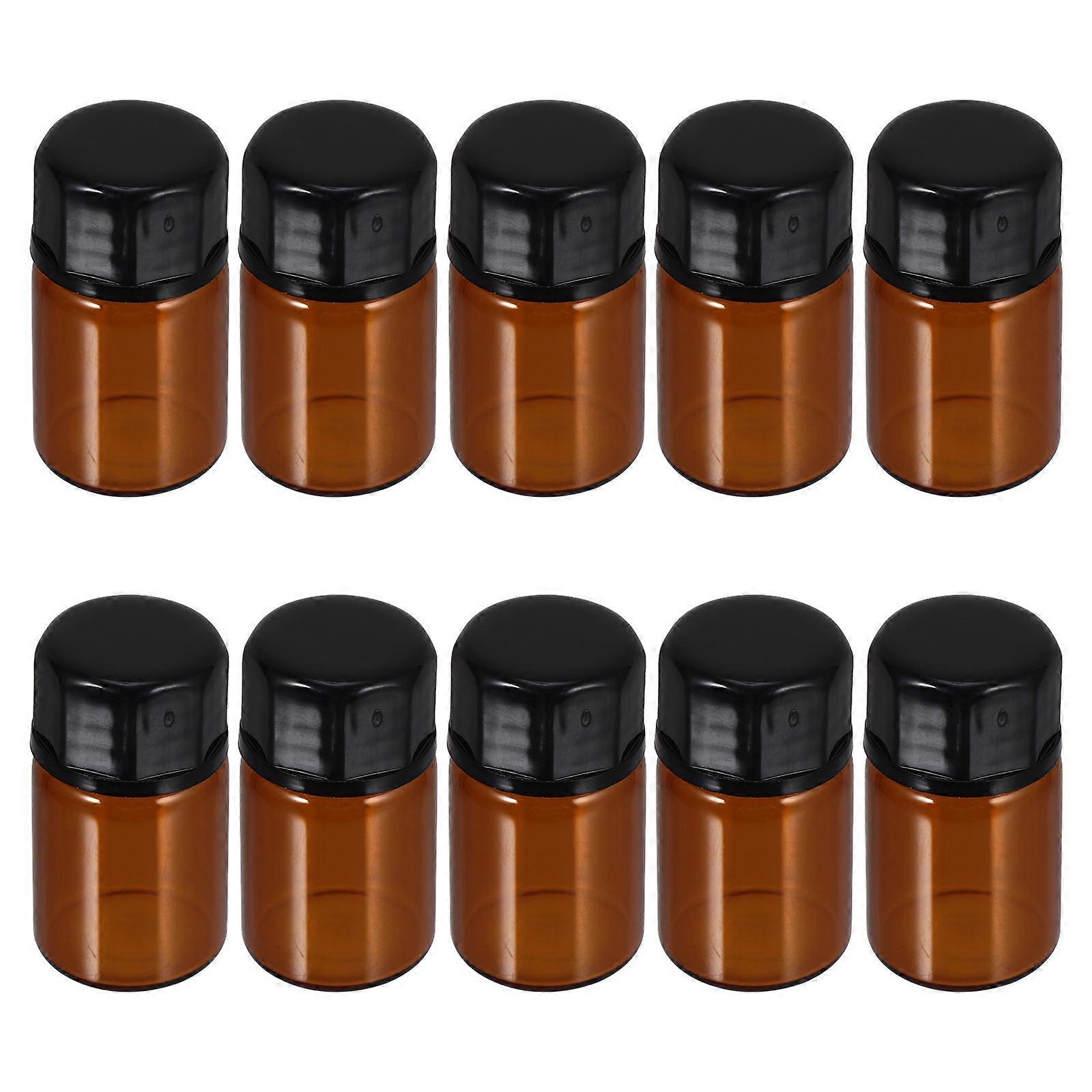 Essential Oil Bottles Glass for Storage 50Pcs 2ml Brown Reagent Containers