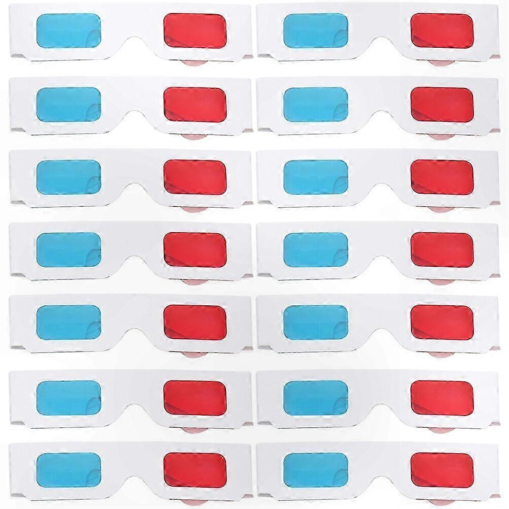 100-Pack 3D Glasses for Movies and Games with Cardboard Frames Universal Fit