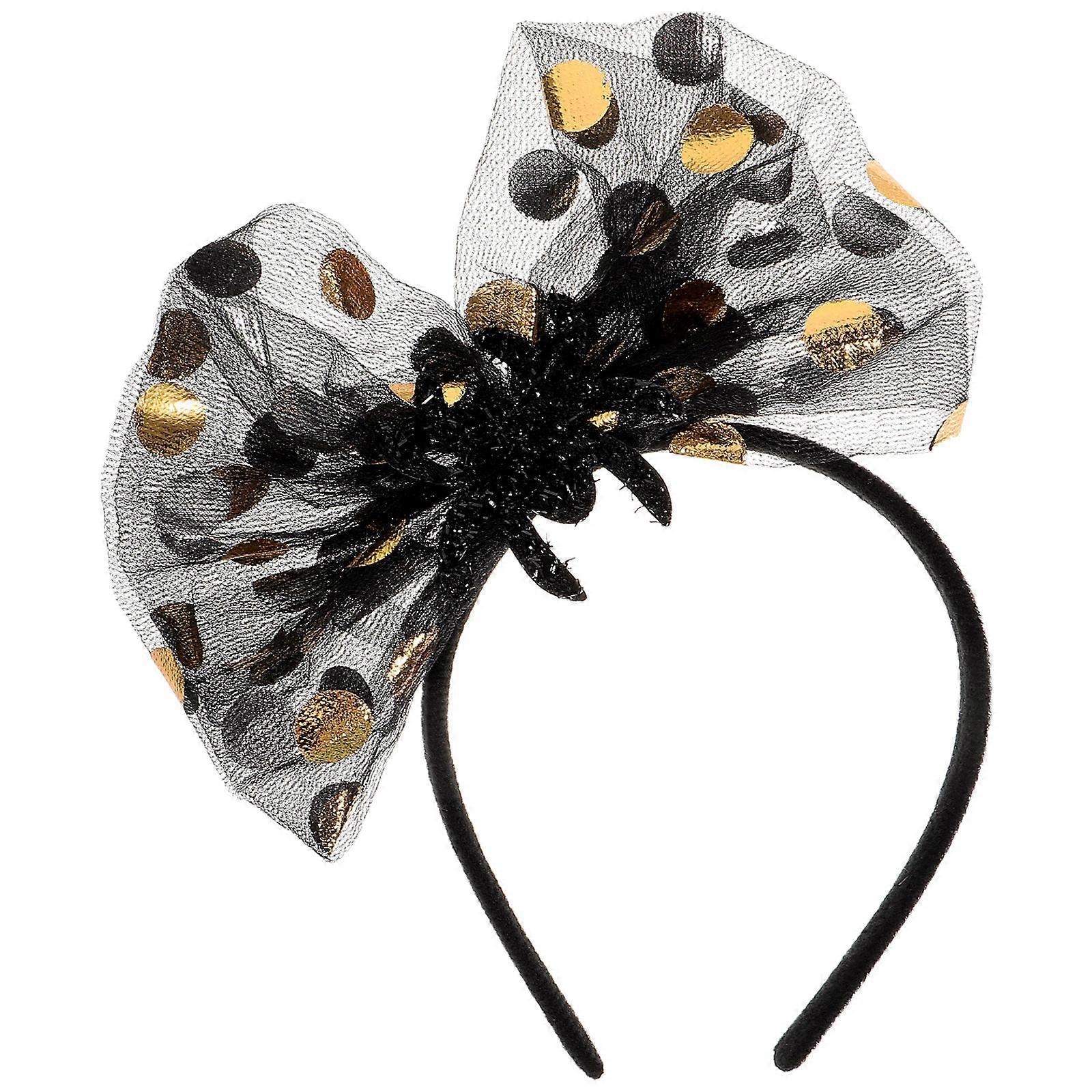 Fabric Headbands For Women Bow Style Accessory Ideal For Performance Occasions Color Black With Cute Design 3Pcs