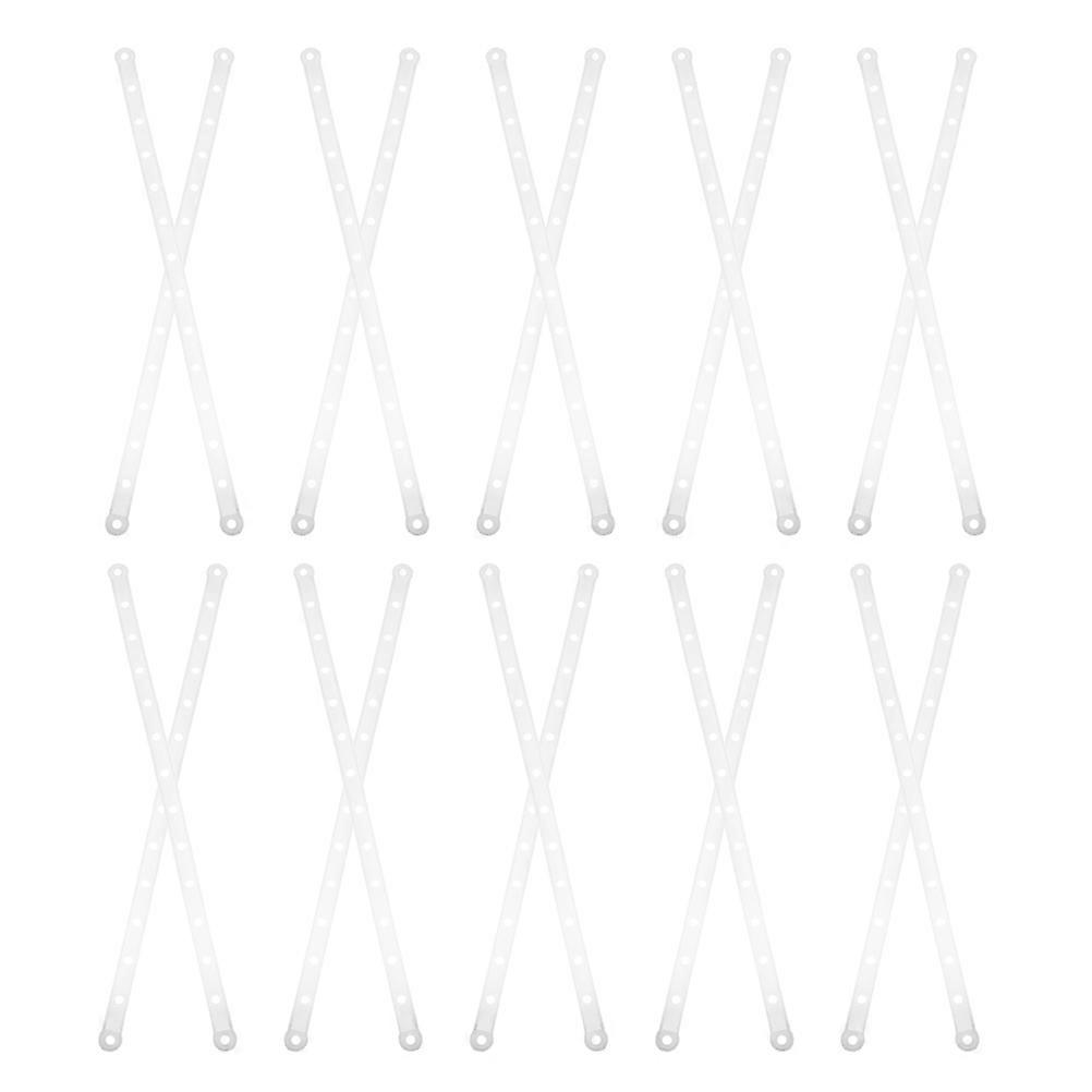 Plastic Hanger Connecting Strips for Clothes 90Pcs White Connector Strips