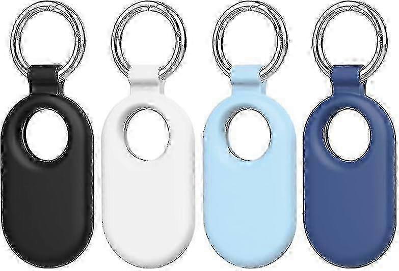 For Samsung Galaxy Smarttag2 Case, 2pcs Silicone Protective Case For Galaxy Smart Tag 2 With Key Ring For Keys Pet Luggage