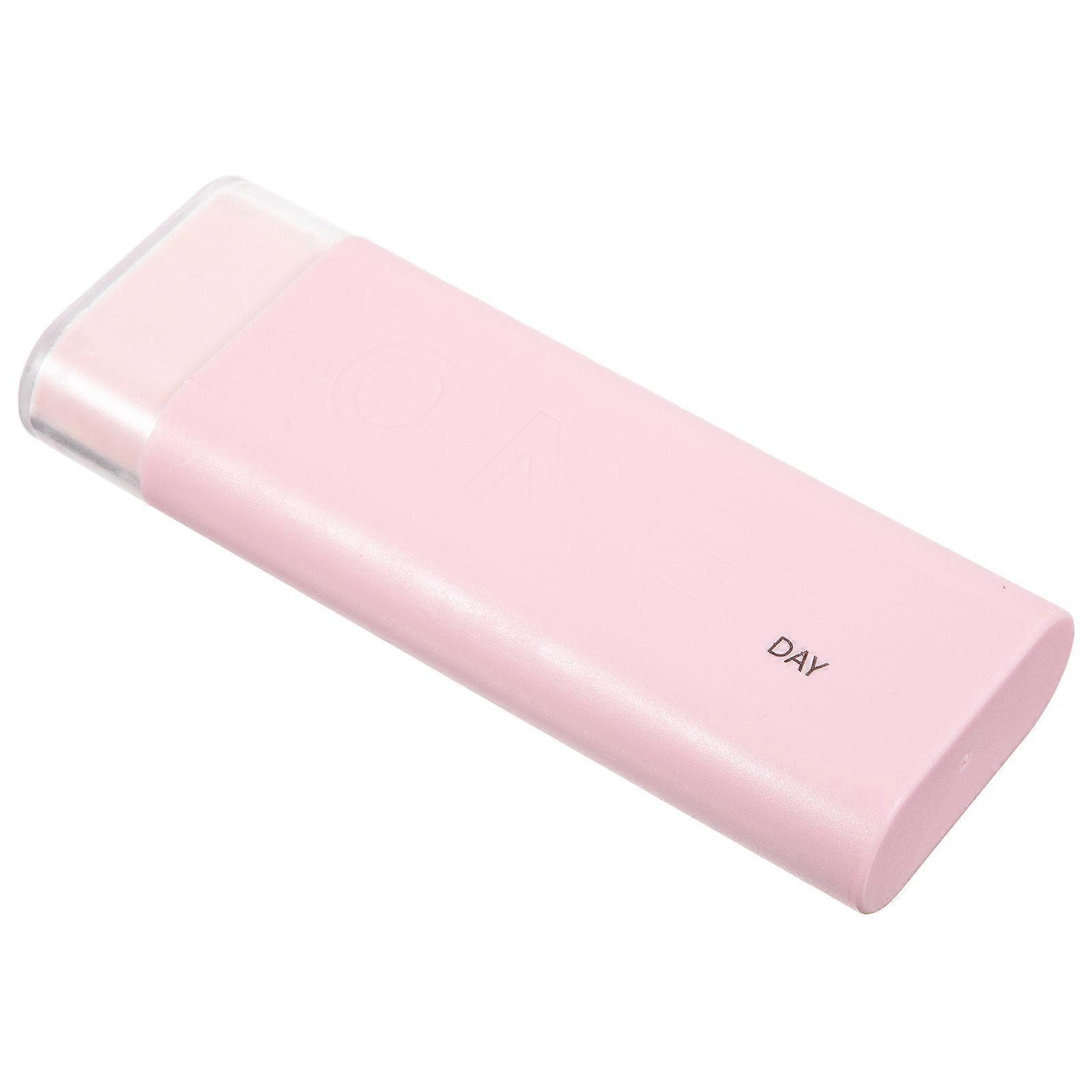 Medicine Splitter Portable Pill Box for Storage Use 2Pcs Pink Kit