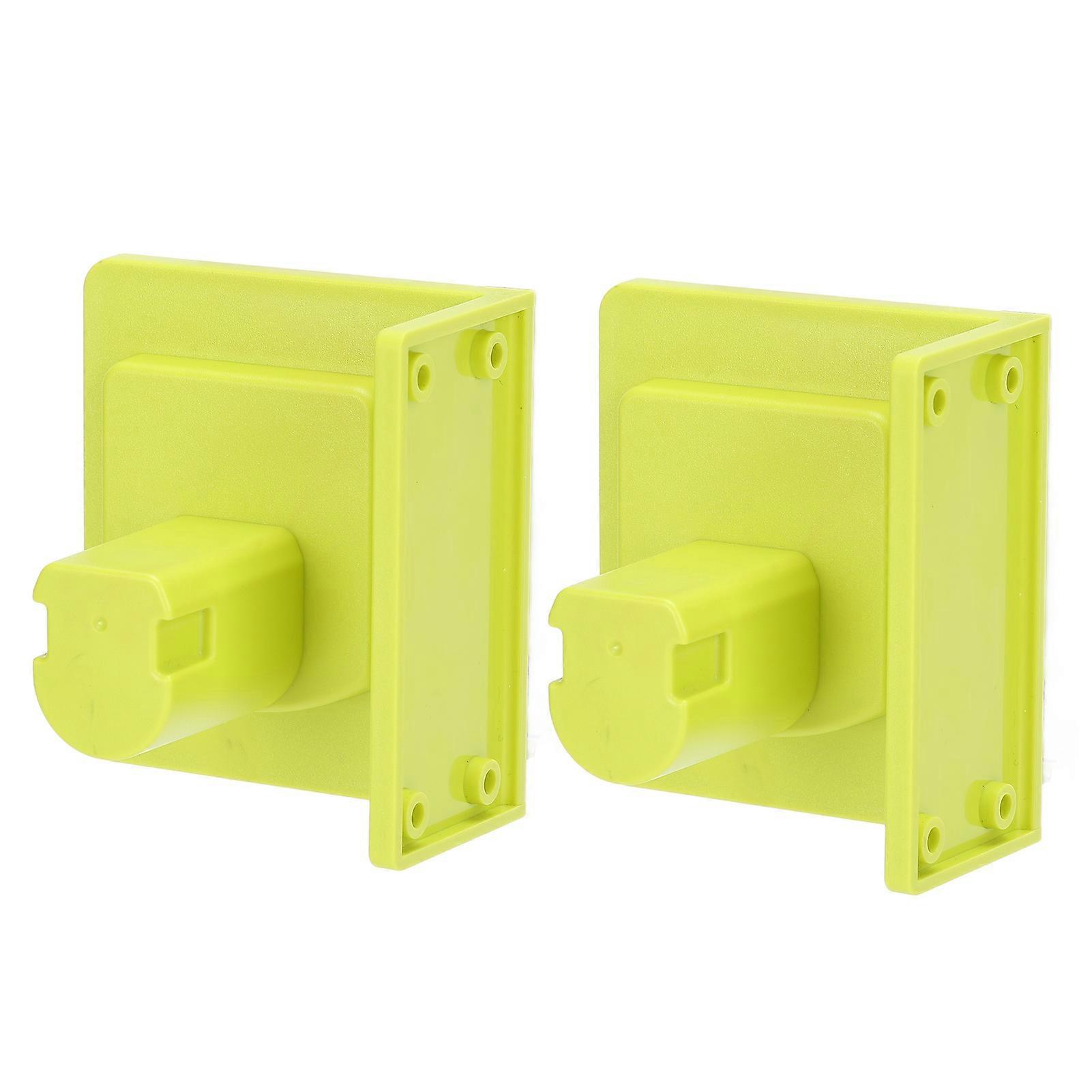 2Pcs ABS Wall Mount Bracket Tool Holder Stand Support Kit Set