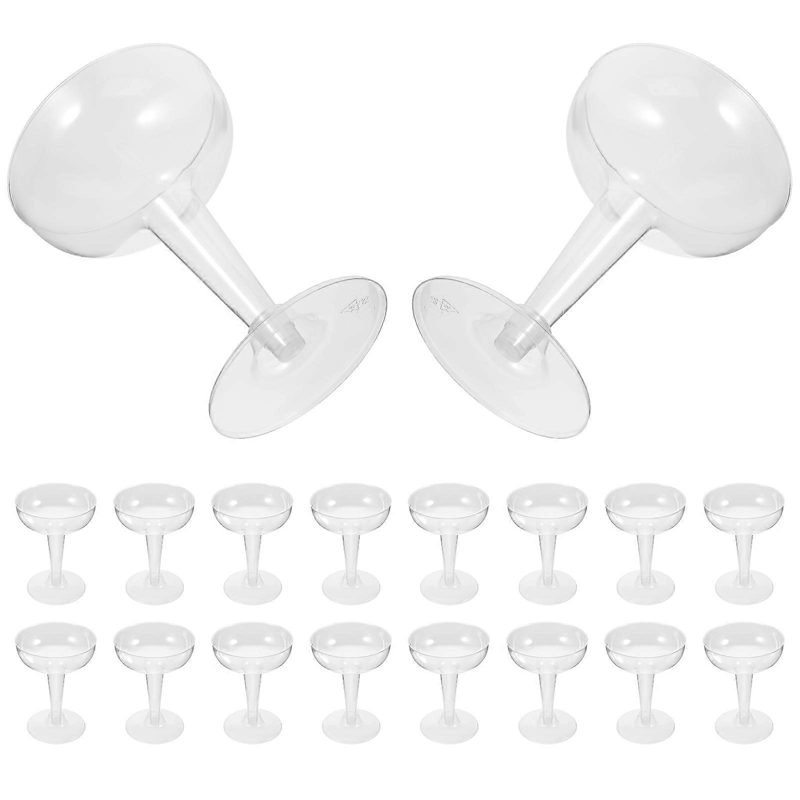 Disposable Cups Tall Stemmed Cup For Halloween 20Pcs