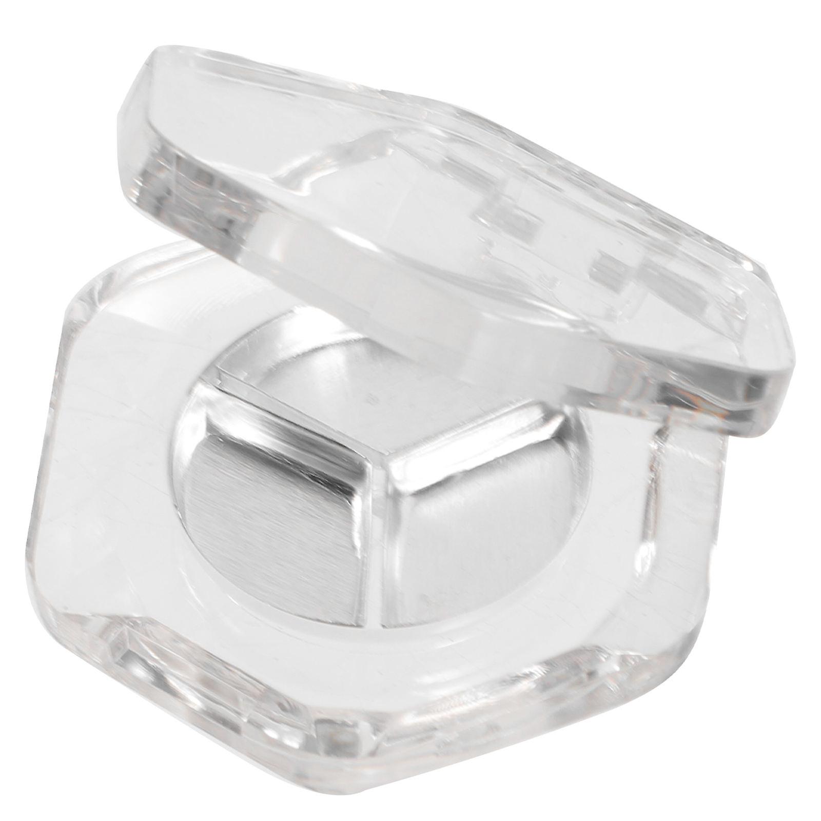 Hexagon Eyeshadow Pan Makeup Palettes for Storage 24Pcs Silver Pans