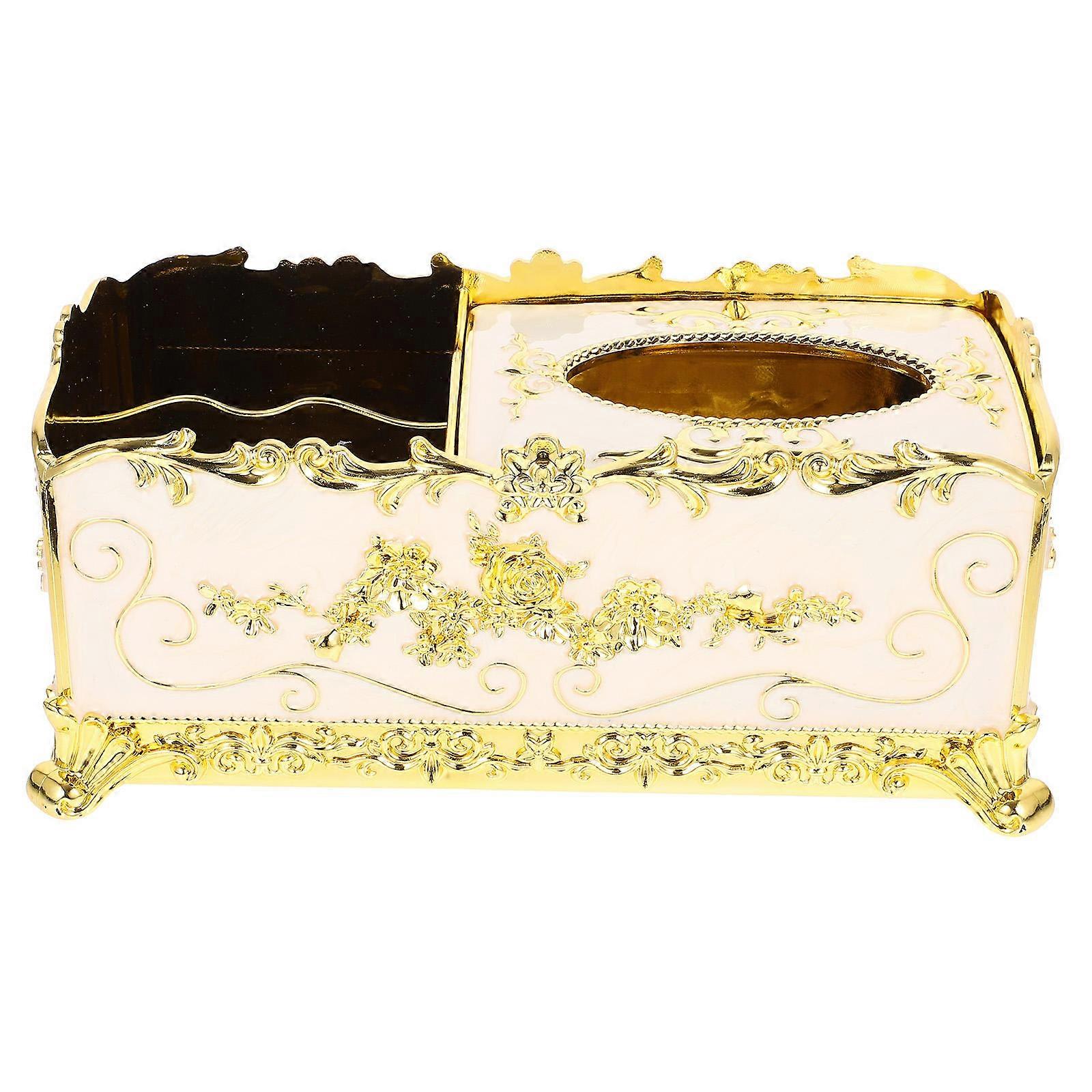 Living Room Tissue Box Cover Rectangular Acrylic Home Decoration Storage 1Pcs