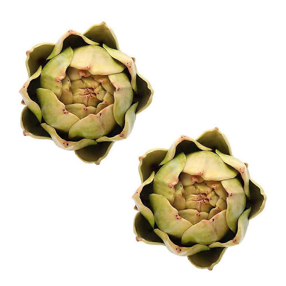 Fake Vegetable Sets Large Artificial Artichoke for Kitchen Decor 10Pcs