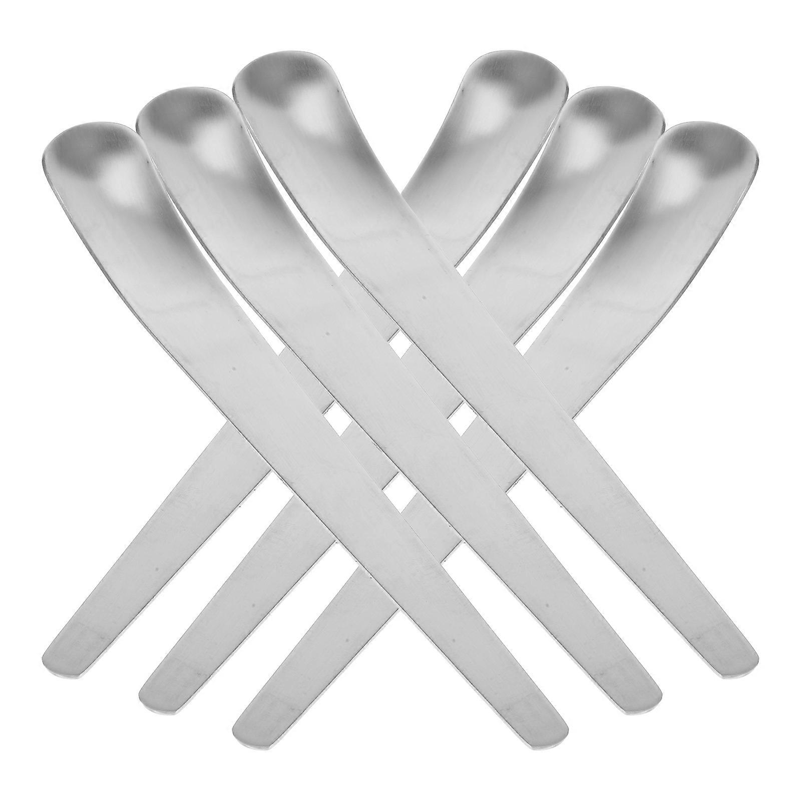 Multi-Purpose Mixing Spoon For Restaurant 19.70X2.80X1.80CM Tasting Spoon Silver Color Long Handle Design With Excellent Polishing 18Pcs