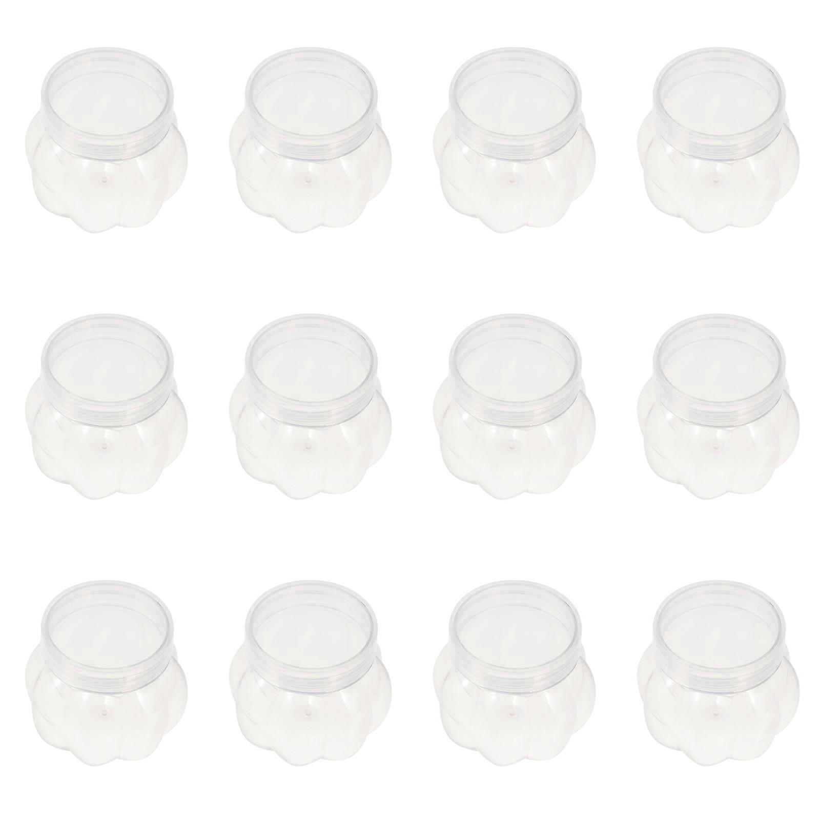 Pet Candy Sealed Jar for Storage Use 12Pcs Transparent Canisters