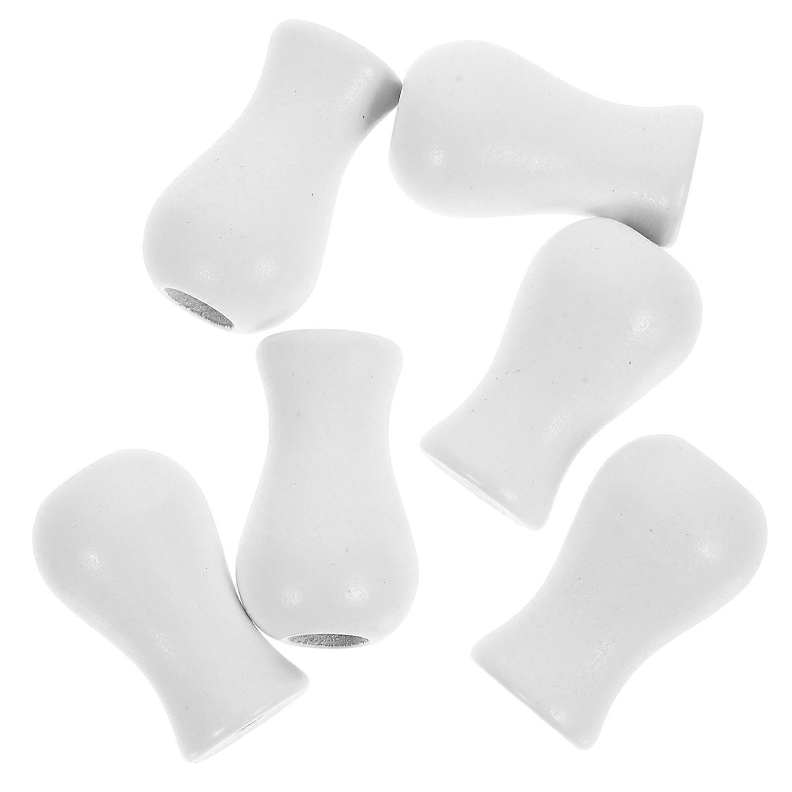 Window Blind Cord Pulls with 24Pcs White Wooden Cord Tassels for Blinds