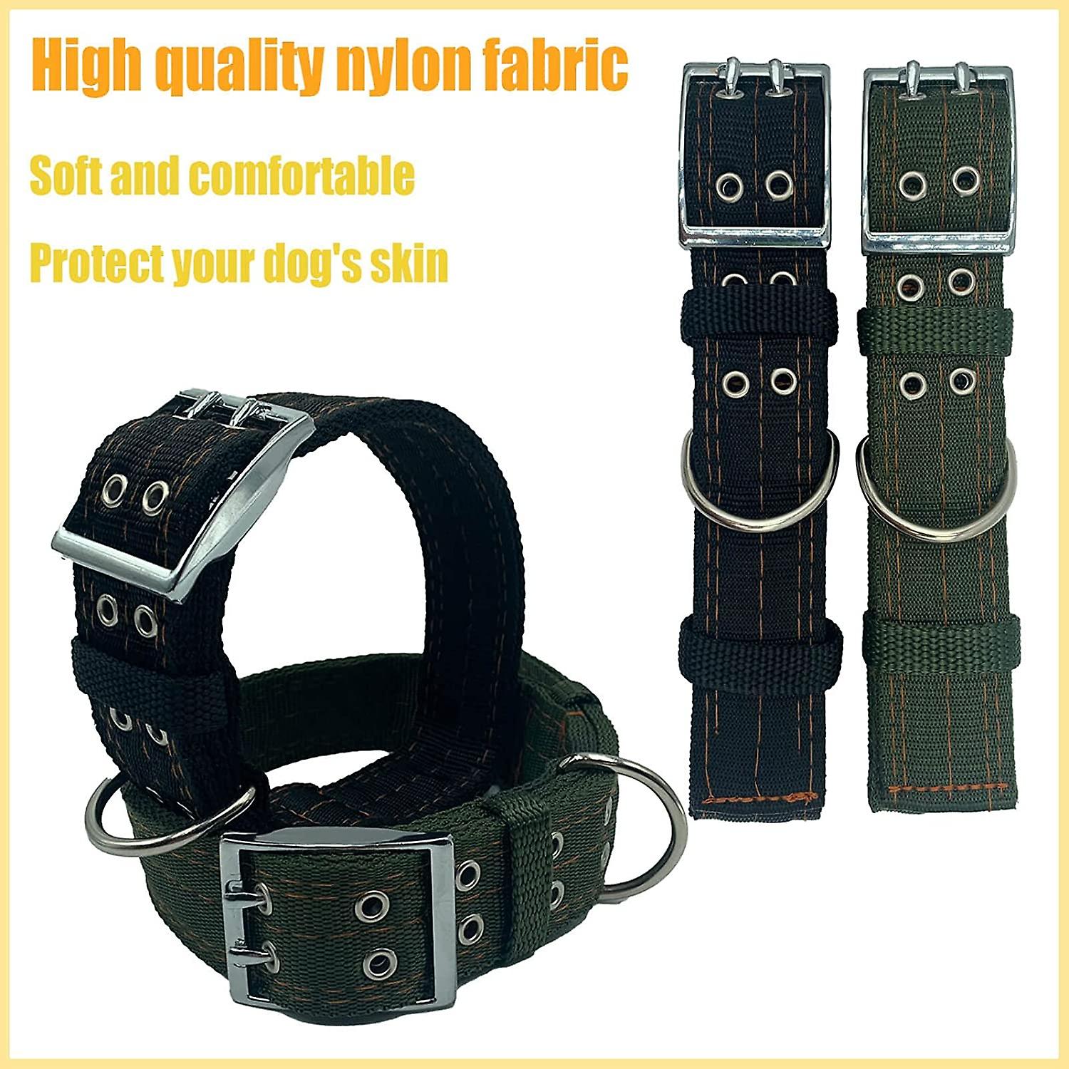 Heavy Duty Tactical Dog Collar - 1.5 Width Military Togo