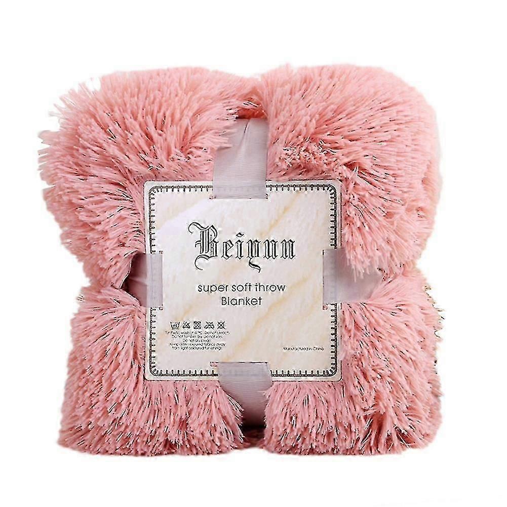 80x120cm Soft Fluffy Shaggy Warm Bed Sofa Bedspread Bedding Sheet Throw Blanket