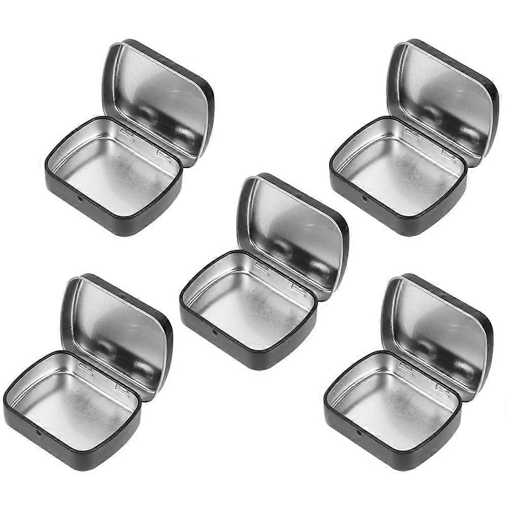 Small Tin Box Iron Organizer for Daily Use 20Pcs Rectangular Storage Cases