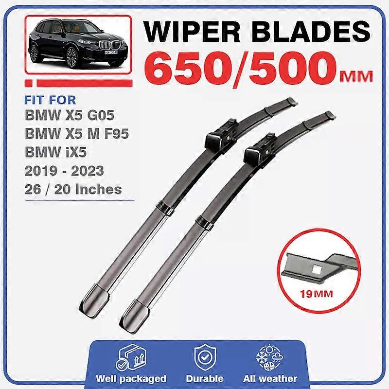 Applies to For BMW X5 G05 X5M F95 IX50 2019 2020 2021 2022 2023 Front / Rear Wiper Windshield Blades Window Windscreen Brushes Accessories